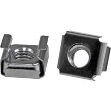 Startech.Com M6 Cage Nuts - 100 Pack - M6 Mounting Cage Nuts for Server Rack & Cabinet - Cage Nut - Stainless Steel - Silver - 1 Pack - TAA Compliant - TAA Compliance CABCAGENTS62