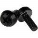 Startech.Com M6 x 12mm - Screws - 50 Pack, Black - M6 Mounting Screws for Server Rack & Cabinet - Install your rack-mountable hardware securely with these high quality screws - M6 Rack Screws / M6 Mounting Screws / M6x12mm Screws / M6 x 12mm Mounting 
