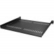 Startech.Com Vented 1U Rack Shelf - 16in Deep - 1U Rack Mount Shelf - For Server, A/V Equipment - 1U Rack Height - Rack-mountable - Black - Steel - 44.20 lb Maximum Weight Capacity CABSHELF116V