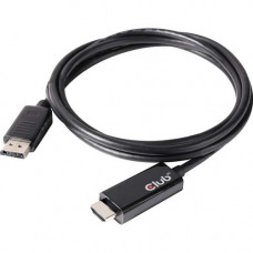 Club 3d DisplayPort 1.4 Cable To HDMI 2.0b Active Adapter Male/Male 2m/6.56 ft - 6.56 ft DisplayPort/HDMI A/V Cable for Audio/Video Device, Transmitter - First End: 1 x DisplayPort Male Digital Audio/Video - Second End: 1 x HDMI Male Digital Audio/Video -