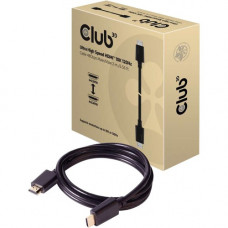 Club 3d Ultra High Speed HDMI Cable 10K 120Hz 48Gbps M/M 2 m./6.56 ft. - 6.56 ft HDMI A/V Cable for Audio/Video Device - First End: 1 x HDMI (Type A) Male Digital Audio/Video - Second End: 1 x HDMI (Type A) Male Digital Audio/Video - 6 GB/s - Shielding - 