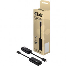 Club 3d USB 3.1 Type-C to DisplayPort 1.2 4K60Hz UHD Adapter - 7.09" DisplayPort/USB A/V Cable for Monitor, Projector, TV, Audio/Video Device, Notebook - First End: 1 x Type C Male Thunderbolt 3 - Second End: 1 x DisplayPort Female Digital Audio/Vide