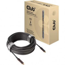 Club 3d USB Gen 2 Type C Active Optical Cable A/V Unidirectional M/M 20 m/ 65.62 ft - 65.62 ft Fiber Optic A/V Cable for Audio/Video Device, TV, PC, Notebook, Tablet, Phone, Peripheral Device - First End: 1 x Type C Male USB - Second End: 1 x Type C Male 