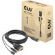 Club 3d HDMI to VGA Cable M/M 2m/6.56ft 28AWG - 6.56 ft A/V Cable for Desktop Computer, Notebook, Monitor, Projector, Audio/Video Device - First End: 1 x 15-pin HD-15 Male VGA, First End: 1 x Mini-phone Female Audio - Second End: 1 x HDMI Male Audio/Video