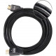 Club 3d CAC-2313 HDMI Audio/Video Cable With Ethernet - 32.81 ft HDMI A/V Cable for Monitor, TV, Audio/Video Device, Gaming Computer, Notebook - First End: 1 x HDMI Male Digital Audio/Video - Second End: 1 x HDMI Male Digital Audio/Video - 2.25 GB/s - Sup