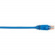 Black Box CAT5e Value Line Patch Cable, Stranded, Blue, 1-ft. (0.3-m) - 1 ft Category 5e Network Cable for Network Device - First End: 1 x RJ-45 Male Network - Second End: 1 x RJ-45 Male Network - Patch Cable - Gold Plated Contact - Blue - 25 Pack - RoHS 