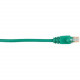 Black Box CAT5e Value Line Patch Cable, Stranded, Green, 1-ft. (0.3-m), 25-Pack - 1 ft Category 5e Network Cable for Network Device - First End: 1 x RJ-45 Male Network - Second End: 1 x RJ-45 Male Network - Patch Cable - Gold Plated Contact - Green - 25 P