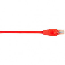 Black Box CAT5e Value Line Patch Cable, Stranded, Red, 1-ft. (0.3-m), 10-Pack - 1 ft Category 5e Network Cable for Network Device - First End: 1 x RJ-45 Male Network - Second End: 1 x RJ-45 Male Network - Patch Cable - Gold Plated Contact - Red - 10 Pack 