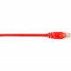 Black Box CAT5e Value Line Patch Cable, Stranded, Red, 1-ft. (0.3-m) - 1 ft Category 5e Network Cable for Network Device - First End: 1 x RJ-45 Male Network - Second End: 1 x RJ-45 Male Network - Patch Cable - Gold Plated Contact - Red - 1 Pack - RoHS Com
