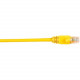 Black Box CAT5e Value Line Patch Cable, Stranded, Yellow, 1-ft. (0.3-m), 5-Pack - 1 ft Category 5e Network Cable for Network Device - First End: 1 x RJ-45 Male Network - Second End: 1 x RJ-45 Male Network - Patch Cable - Gold Plated Contact - Yellow - 5 P