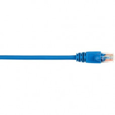 Black Box CAT5e Value Line Patch Cable, Stranded, Blue, 3-ft. (0.9-m), 10-Pack - 3 ft Category 5e Network Cable for Network Device - First End: 1 x RJ-45 Male Network - Second End: 1 x RJ-45 Male Network - Patch Cable - Gold Plated Contact - Blue - 10 Pac