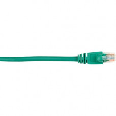 Black Box CAT5e Value Line Patch Cable, Stranded, Green, 3-ft. (0.9-m) - 3 ft Category 5e Network Cable for Network Device - First End: 1 x RJ-45 Male Network - Second End: 1 x RJ-45 Male Network - Patch Cable - Gold Plated Contact - Green - RoHS Complian