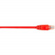 Black Box CAT5e Value Line Patch Cable, Stranded, Red, 3-ft. (0.9-m) - 3 ft Category 5e Network Cable for Network Device - First End: 1 x RJ-45 Male Network - Second End: 1 x RJ-45 Male Network - Patch Cable - Gold Plated Contact - Red - RoHS Compliance C