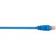 Black Box CAT5e Value Line Patch Cable, Stranded, Blue, 4-ft. (1.2-m), 25-Pack - 4 ft Category 5e Network Cable for Network Device - First End: 1 x RJ-45 Male Network - Second End: 1 x RJ-45 Male Network - Patch Cable - Gold Plated Contact - Blue - 25 Pac