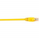 Black Box CAT5e Value Line Patch Cable, Stranded, Yellow, 4-ft. (1.2-m), 10-Pack - 4 ft Category 5e Network Cable for Network Device - First End: 1 x RJ-45 Male Network - Second End: 1 x RJ-45 Male Network - Patch Cable - Yellow - 10 Pack - RoHS Complianc