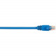 Black Box CAT5e Value Line Patch Cable, Stranded, Blue, 5-ft. (1.5-m), 10-Pack - 5 ft Category 5e Network Cable for Network Device - First End: 1 x RJ-45 Male Network - Second End: 1 x RJ-45 Male Network - Patch Cable - Gold Plated Contact - Blue - 10 Pac