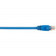 Black Box CAT5e Value Line Patch Cable, Stranded, Blue, 5-ft. (1.5-m), 5-Pack - 5 ft Category 5e Network Cable for Network Device - First End: 1 x RJ-45 Male Network - Second End: 1 x RJ-45 Male Network - Patch Cable - Gold Plated Contact - Blue - 5 Pack 