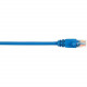 Black Box CAT5e Value Line Patch Cable, Stranded, Blue, 5-ft. (1.5-m) - 5 ft Category 5e Network Cable for Network Device - First End: 1 x RJ-45 Male Network - Second End: 1 x RJ-45 Male Network - Patch Cable - Gold Plated Contact - Blue - RoHS Compliance