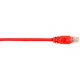 Black Box CAT5e Value Line Patch Cable, Stranded, Red, 7-ft. (2.1-m), 25-Pack - 7 ft Category 5e Network Cable for Network Device - First End: 1 x RJ-45 Male Network - Second End: 1 x RJ-45 Male Network - Patch Cable - Gold Plated Contact - Red - 25 Pack 