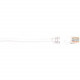 Black Box CAT5e Value Line Patch Cable, Stranded, White, 7-ft. (2.1-m), 10-Pack - 7 ft Category 5e Network Cable for Network Device - First End: 1 x RJ-45 Male Network - Second End: 1 x RJ-45 Male Network - Patch Cable - Gold Plated Contact - White - 10 P