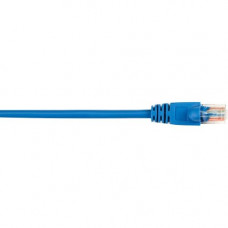 Black Box CAT5e Value Line Patch Cable, Stranded, Blue, 25-ft. (7.5-m), 10-Pack - 25 ft Category 5e Network Cable for Network Device - First End: 1 x RJ-45 Male Network - Second End: 1 x RJ-45 Male Network - Patch Cable - Gold Plated Contact - Blue - 10 P