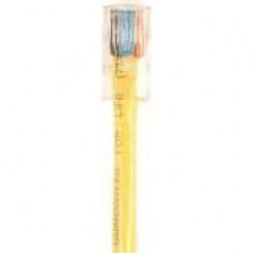 Black Box Cat.5e UTP Patch Network Cable - 20 ft Category 5e Network Cable for Network Device - First End: 1 x RJ-45 Male Network - Second End: 1 x RJ-45 Male Network - Patch Cable - Gold-flash Plated Contact - Yellow CAT5EPC-B-020-YL