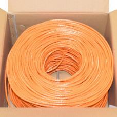 Premiertek 1000Ft Cat6 23AWG CCA UTP 4-pairs Premium Network LAN Cable - 1000 ft Category 6 Network Cable for Network Device - Bare Wire - Bare Wire - 1 Gbit/s - 23 AWG - Orange CAT6-CCA-1KFT-O