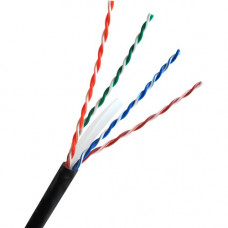 Comprehensive Cat 6 550 MHz UTP Solid Black Bulk Cable 1000ft - Category 6 for Network Device - 1000 ft - Bare Wire - Bare Wire - Black - RoHS Compliance CAT6BLK-1000