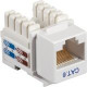 Black Box CAT6 Value Line Keystone Jack, White - 1 x RJ-45 Female - White CAT6J-WH