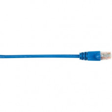 Black Box CAT6 Value Line Patch Cable, Stranded, Blue, 1-ft. (0.3-m), 5-Pack - 1 ft Category 6 Network Cable for Network Device - First End: 1 x RJ-45 Male Network - Second End: 1 x RJ-45 Male Network - Patch Cable - Gold Plated Contact - Blue - 5 Pack - 