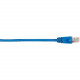 Black Box CAT6 Value Line Patch Cable, Stranded, Blue, 1-ft. (0.3-m) - 1 ft Category 6 Network Cable for Network Device - First End: 1 x RJ-45 Male Network - Second End: 1 x RJ-45 Male Network - Patch Cable - Gold Plated Contact - Blue - RoHS Compliance C