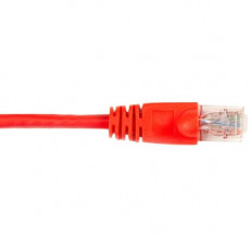 Black Box CAT6 Value Line Patch Cable, Stranded, Red, 1-ft. (0.3-m) - 1 ft Category 6 Network Cable for Network Device - First End: 1 x RJ-45 Male Network - Second End: 1 x RJ-45 Male Network - Patch Cable - Gold Plated Contact - 26 AWG - Red - 25 Pack - 