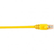 Black Box CAT6 Value Line Patch Cable, Stranded, Yellow, 1-ft. (0.3-m), 10-Pack - 1 ft Category 6 Network Cable for Network Device - First End: 1 x RJ-45 Male Network - Second End: 1 x RJ-45 Male Network - Patch Cable - Gold Plated Contact - Yellow - 10 P