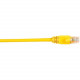 Black Box CAT6 Value Line Patch Cable, Stranded, Yellow, 1-ft. (0.3-m), 10-Pack - 1 ft Category 6 Network Cable for Network Device - First End: 1 x RJ-45 Male Network - Second End: 1 x RJ-45 Male Network - Patch Cable - Gold Plated Contact - Yellow - 10 P