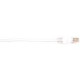 Black Box CAT6 Value Line Patch Cable, Stranded, White, 2-ft. (0.6-m), 25-Pack - 2 ft Category 6 Network Cable for Network Device - First End: 1 x RJ-45 Male Network - Second End: 1 x RJ-45 Male Network - Patch Cable - Gold Plated Contact - White - 25 Pac