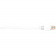Black Box CAT6 Value Line Patch Cable, Stranded, White, 2-ft. (0.6-m), 5-Pack - 2 ft Category 6 Network Cable for Network Device - First End: 1 x RJ-45 Male Network - Second End: 1 x RJ-45 Male Network - Patch Cable - Gold Plated Contact - White - 5 Pack 