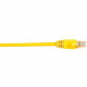 Black Box CAT6 Value Line Patch Cable, Stranded, Yellow, 2-ft. (0.6-m) - 2 ft Category 6 Network Cable for Network Device - First End: 1 x RJ-45 Male Network - Second End: 1 x RJ-45 Male Network - Patch Cable - Yellow CAT6PC-002-YL