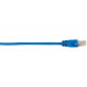 Black Box CAT6 Value Line Patch Cable, Stranded, Blue, 3-ft. (0.9-m) - 3 ft Category 6 Network Cable for Network Device - First End: 1 x RJ-45 Male Network - Second End: 1 x RJ-45 Male Network - Patch Cable - Gold Plated Contact - 26 AWG - Blue - 1 Pack -