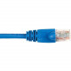 Black Box CAT6 Value Line Patch Cable, Stranded, Blue, 4-ft. (1.2-m) - 4 ft Category 6 Network Cable for Network Device - First End: 1 x RJ-45 Male Network - Second End: 1 x RJ-45 Male Network - Patch Cable - Blue CAT6PC-004-BL