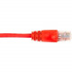 Black Box CAT6 Value Line Patch Cable, Stranded, Red, 4-ft. (1.2-m) - 4 ft Category 6 Network Cable for Network Device - First End: 1 x RJ-45 Male Network - Second End: 1 x RJ-45 Male Network - Patch Cable - Red CAT6PC-004-RD