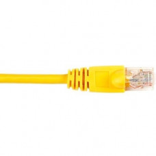Black Box CAT6 Value Line Patch Cable, Stranded, Yellow, 4-ft. (1.2-m) - 4 ft Category 6 Network Cable for Network Device - First End: 1 x RJ-45 Male Network - Second End: 1 x RJ-45 Male Network - Patch Cable - Yellow CAT6PC-004-YL