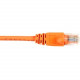 Black Box CAT6 Value Line Patch Cable, Stranded, Orange, 6-ft. (1.8-m) - 6 ft Category 6 Network Cable for Network Device - First End: 1 x RJ-45 Male Network - Second End: 1 x RJ-45 Male Network - Patch Cable - Orange CAT6PC-006-OR