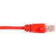 Black Box CAT6 Value Line Patch Cable, Stranded, Red, 6-ft. (1.8-m) - 6 ft Category 6 Network Cable for Network Device - First End: 1 x RJ-45 Male Network - Second End: 1 x RJ-45 Male Network - Patch Cable - Red CAT6PC-006-RD