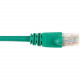 Black Box CAT6 Value Line Patch Cable, Stranded, Green, 7-ft. (2.1-m) - 7 ft Category 6 Network Cable for Network Device - First End: 1 x RJ-45 Male Network - Second End: 1 x RJ-45 Male Network - Patch Cable - Gold Plated Contact - Green - RoHS Compliance