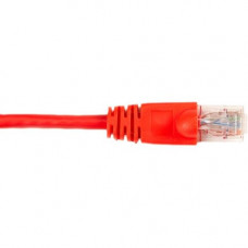Black Box CAT6 Value Line Patch Cable, Stranded, Red, 3-ft. (0.9-m), 25-Pack - 3 ft Category 6 Network Cable for Network Device - First End: 1 x RJ-45 Male Network - Second End: 1 x RJ-45 Male Network - Patch Cable - Gold Plated Contact - Red - 25 Pack - 