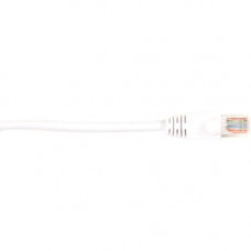 Black Box CAT6 Value Line Patch Cable, Stranded, White, 7-ft. (2.1-m), 10-Pack - 7 ft Category 6 Network Cable for Network Device - First End: 1 x RJ-45 Male Network - Second End: 1 x RJ-45 Male Network - Patch Cable - Gold Plated Contact - White - 10 Pac