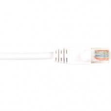 Black Box CAT6 Value Line Patch Cable, Stranded, White, 7-ft. (2.1-m) - 7 ft Category 6 Network Cable for Network Device - First End: 1 x RJ-45 Male Network - Second End: 1 x RJ-45 Male Network - Patch Cable - Gold Plated Contact - White - RoHS Compliance