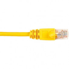 Black Box CAT6 Value Line Patch Cable, Stranded, Yellow, 15-ft. (4.5-m), 25-Pack - 15 ft Category 6 Network Cable for Network Device - First End: 1 x RJ-45 Male Network - Second End: 1 x RJ-45 Male Network - Patch Cable - Gold Plated Contact - Yellow - 25