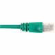 Black Box CAT6 Value Line Patch Cable, Stranded, Green, 5-ft. (1.5-m), 10-Pack - 5 ft Category 6 Network Cable for Network Device - First End: 1 x RJ-45 Male Network - Second End: 1 x RJ-45 Male Network - Patch Cable - Gold Plated Contact - Green - 10 Pac