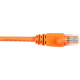 Black Box CAT6 Value Line Patch Cable, Stranded, Orange, 4-ft. (1.2-m), 25-Pack - 4 ft Category 6 Network Cable for Network Device - First End: 1 x RJ-45 Male Network - Second End: 1 x RJ-45 Male Network - Patch Cable - Gold Plated Contact - Orange - 25 P